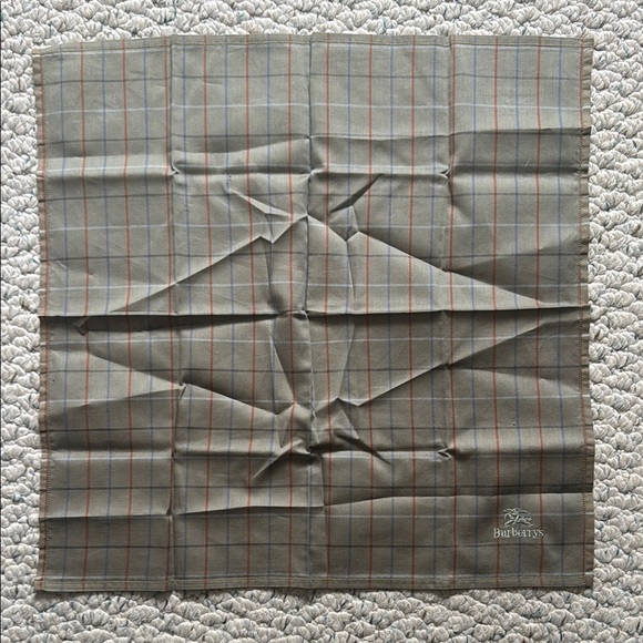 Burberry Tan Silk Pocket Square - Picture 2 of 3
